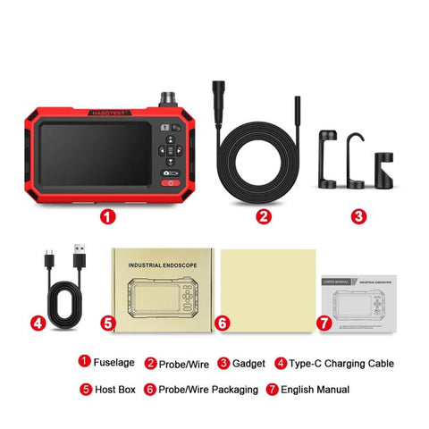 Industrial Endoscope HD Camera Pipe Inspection Instrument, HABOTEST HT669A, HABOTEST HT669A-PRO