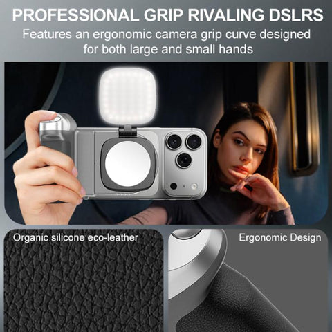 Desiontal GP-06 Magnetic Retractable Phone Shooting Grip Stabilizer Handle For Live Stream & Outdoor Selfie, GP-06