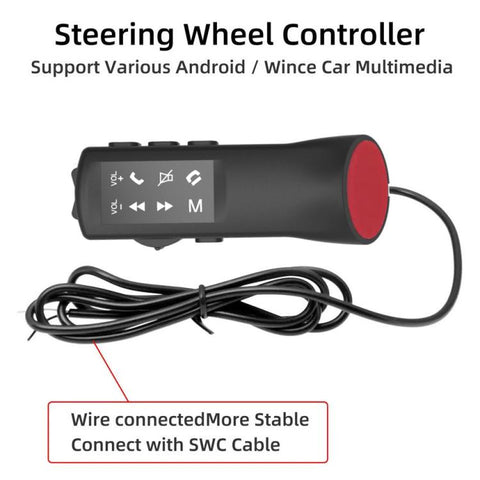 Car Multi-Function Steering Wheel Control Buttons/Handle, Specifically For Android Large Screens, A3001 White Backlight, A3001 Blue Backlight