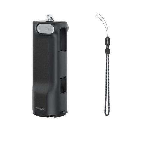 For Insta360 X5/X4 TELESIN Foldable Utility Grip Shooting Handle with Built-in Tripod
