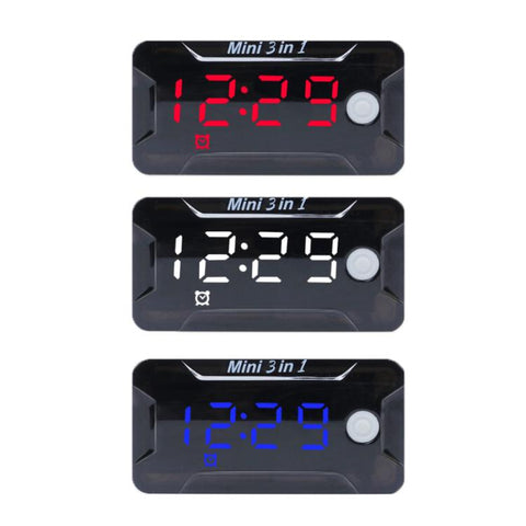 8-150V Electric Scooter/Motorcycle Two-Wire Waterproof Time Voltage Temperature Meter