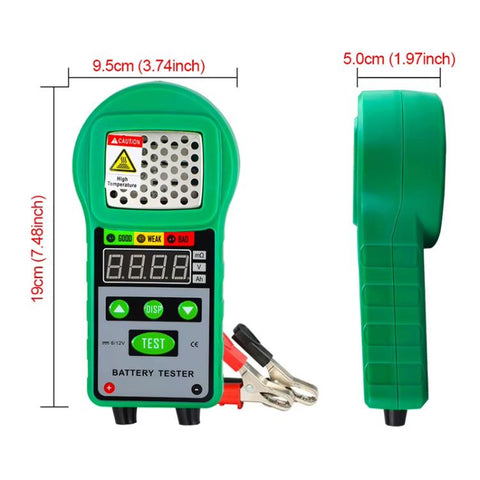 DUOYI Automotive Battery Life Internal Resistance Starting Performance Tester, DY225