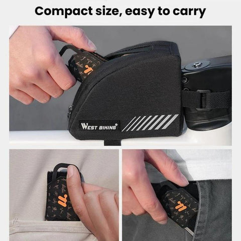 WEST BIKING YP0719495 Cycling Reflective Pant Bands Anti-Slip Adjustable Straps