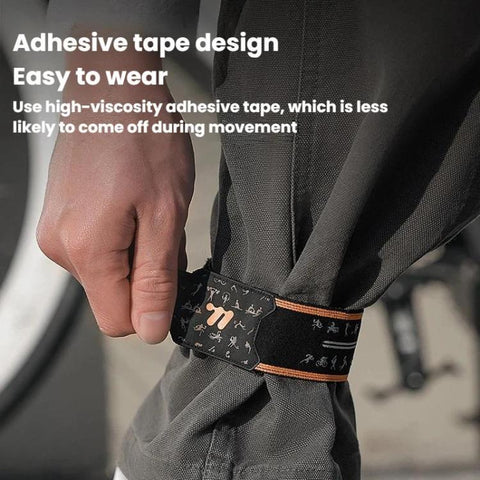 WEST BIKING YP0719495 Cycling Reflective Pant Bands Anti-Slip Adjustable Straps