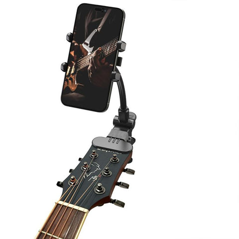 Universal Phone Holder For Recording Live Streaming Teaching Videos Of Guitar/Bass/Ukulele