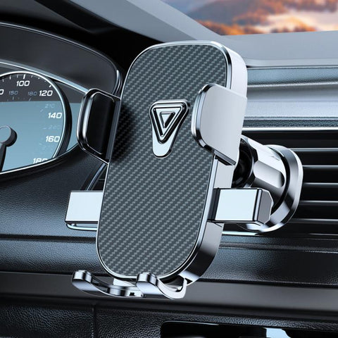 Car Navigation Phone Holder Air Vent Mount Fixing Bracket, Mirror Finish, Textured Finish
