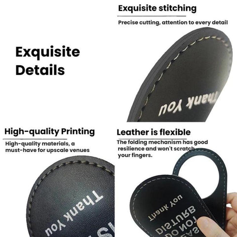 Double-Sided Toilet Door Sign Working Hard Do Not Disturb / Vacant Please Come In Hanger, Toilet Door Sign
