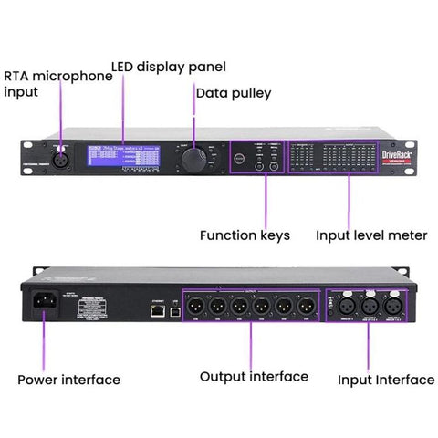 360 Audio Digital Processor KTV Stage Effects Processor, US Plug, EU Plug, UK Plug, AU Plug