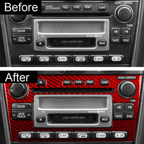 For 1999-2005 LEXUS IS300 Left-Hand Drive Radio Panel Sticker Type B, Type B Black, Type B Red