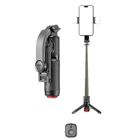 TT21 Remote Control Selfie Stick Portable Phone Shooting Tripod For Photography & Video, With Light, Without Light