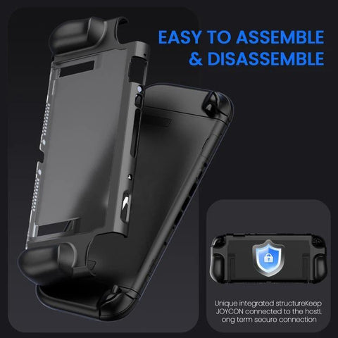 For Nintendo Switch 2 Crystal Full-Coverage Protective Case Dock-Compatible Design