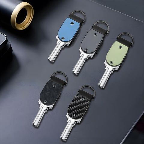 Aluminum Key Organizer Mini Key Holder for 2-6 Keys Compact Design Saves Pocket Space