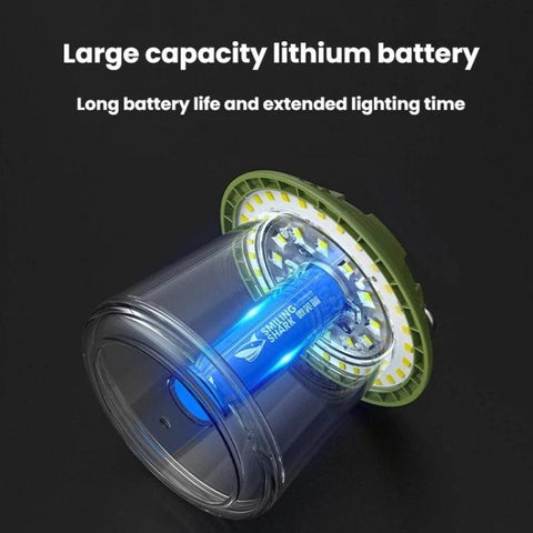 SMILING SHARK LY-8339 Outdoor Rechargeable Camping Light Hanging Lamp For Stall Night Market Emergency