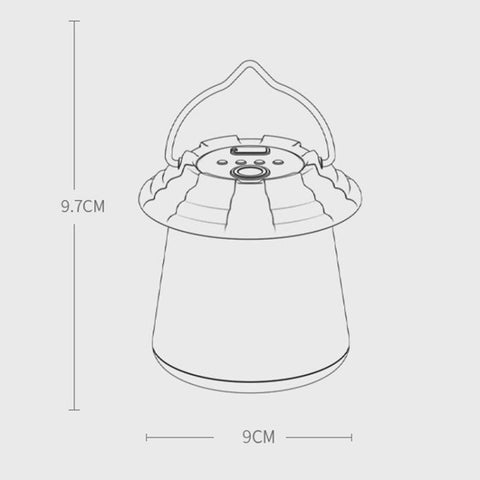 SMILING SHARK LY-8339 Outdoor Rechargeable Camping Light Hanging Lamp For Stall Night Market Emergency