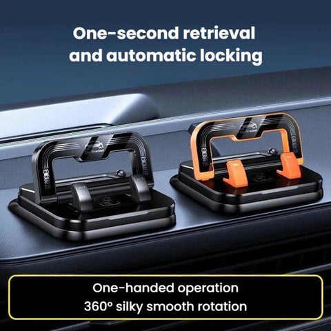 L511 2 In 1 Car Phone Holder With Number Plate Anti-Shake Center Console Navigation Mount