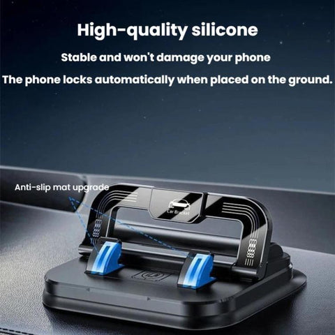 L511 2 In 1 Car Phone Holder With Number Plate Anti-Shake Center Console Navigation Mount