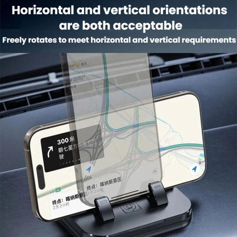 L511 2 In 1 Car Phone Holder With Number Plate Anti-Shake Center Console Navigation Mount