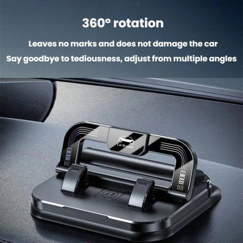 L511 2 In 1 Car Phone Holder With Number Plate Anti-Shake Center Console Navigation Mount