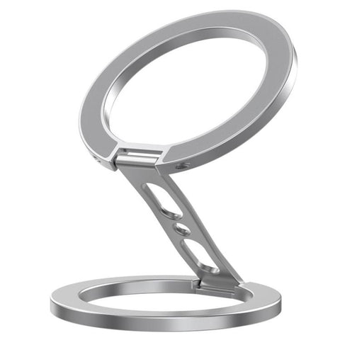 Fully Foldable Multi-Function Dual Magnetic Phone Metal Stand