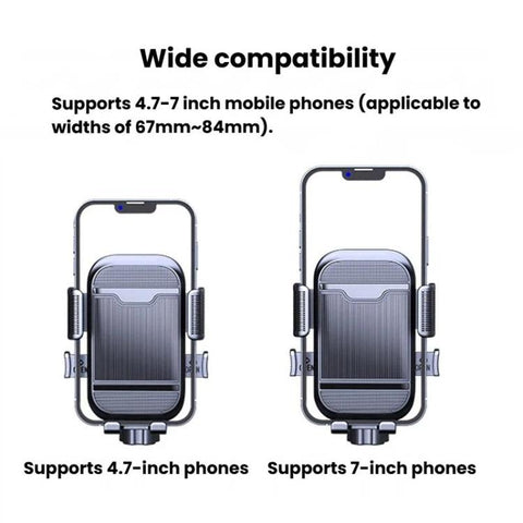 XY-106 Motorcycle Bike Shockproof Anti-Slip Phone Mount Rotatable Navigation Holder For Riders, Handbar, Rearview Mirror