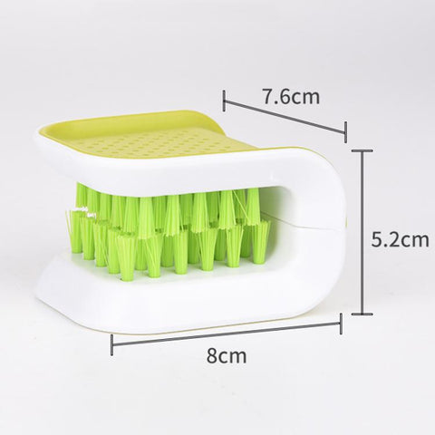 Knife Cleaning Brush U-Shaped Dual-Sided Scrubber for Knives, Spoons & Forks Hand-Safe Design Prevents Cuts
