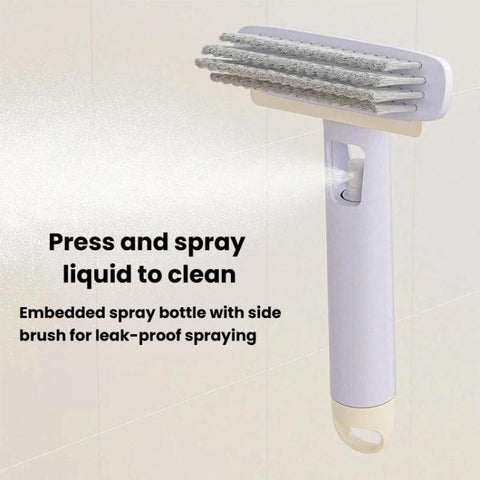 Multifunctional Liquid Spray Gap Stiff Brush Bathroom Tile Cleaning Brush