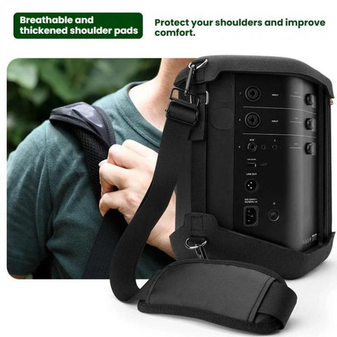 For Bose S1 Pro+ Speaker Protective EVA Carrying Case with Shoulder Strap, EVA Carrying Case