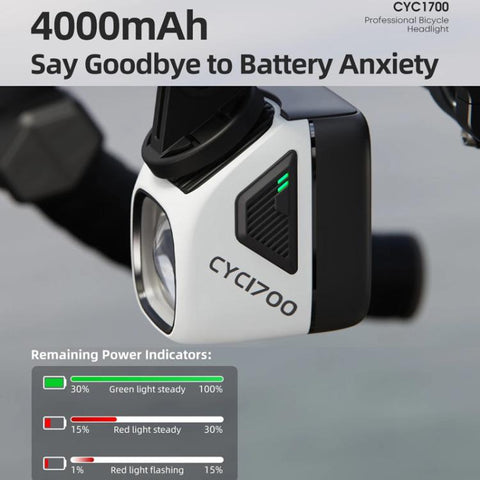 Bicycle Remote-Controlled Headlight High Power Night Riding Flashlight, CYC1700