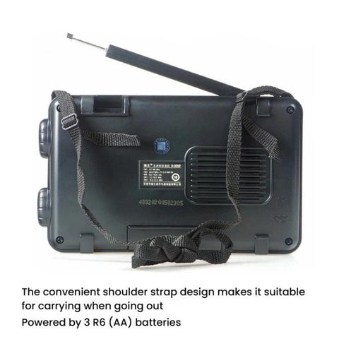 TECSUN R-305P Full-Band Radio Portable Retro Analog Dial DSP Radio, R-305P