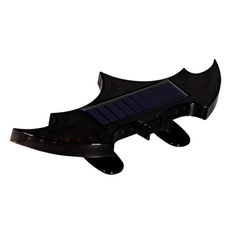 Car Solar-Powered Rear Wing Light Anti-Rear-End Collision Bat-Shaped Decorative Light