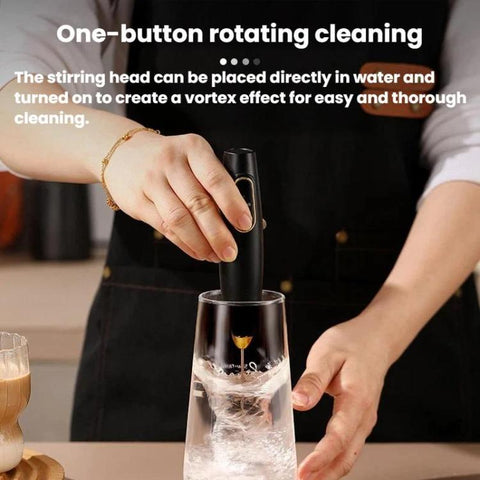 Electric Milk Frother & Coffee Mixer Wireless Handheld Mini Egg Whisk For Home