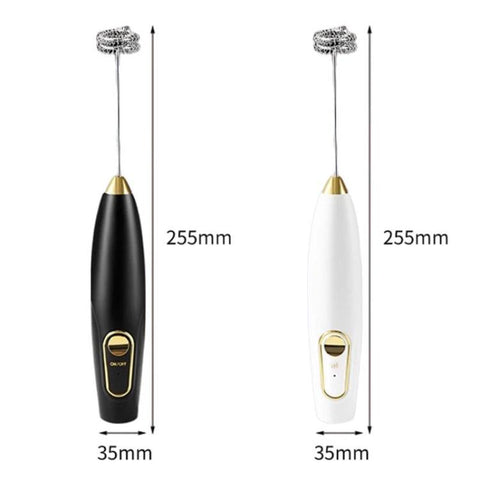 Electric Milk Frother & Coffee Mixer Wireless Handheld Mini Egg Whisk For Home