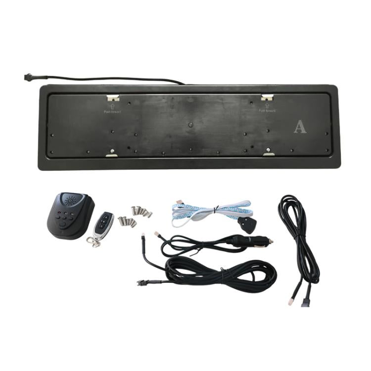 European-Standard Electric Vehicle License Plate Flip Frame Modification, Single Plate, Double Plate