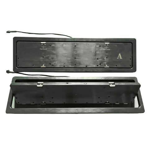 European-Standard Electric Vehicle License Plate Flip Frame Modification, Single Plate, Double Plate