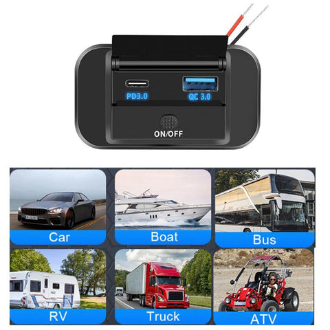 Car USB Charging Port Fast Charging PD Interface Modification