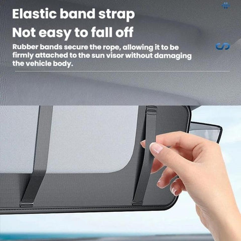 KABULUN Multifunctional Car Sun Visor Storage Glasses Holder Driver License Holder