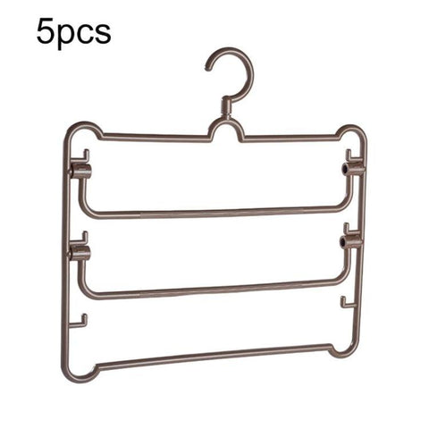 5pcs Simple Multi-Functional Multi-Layer Pants Rack Household Wardrobe Hange
