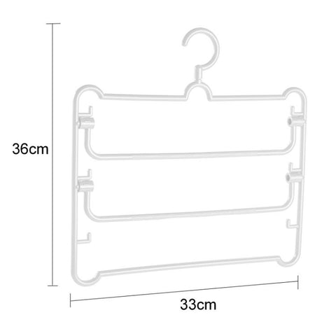 5pcs Simple Multi-Functional Multi-Layer Pants Rack Household Wardrobe Hange