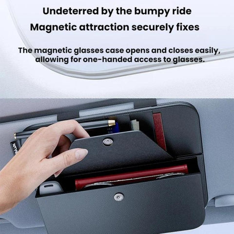 KABULUN Car Sun Visor Glasses Storage Clip Card Receipt Organizer