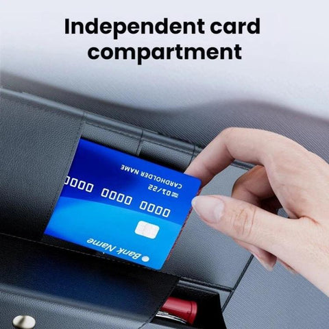 KABULUN Car Sun Visor Glasses Storage Clip Card Receipt Organizer