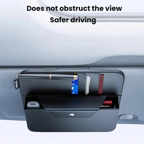 KABULUN Car Sun Visor Glasses Storage Clip Card Receipt Organizer