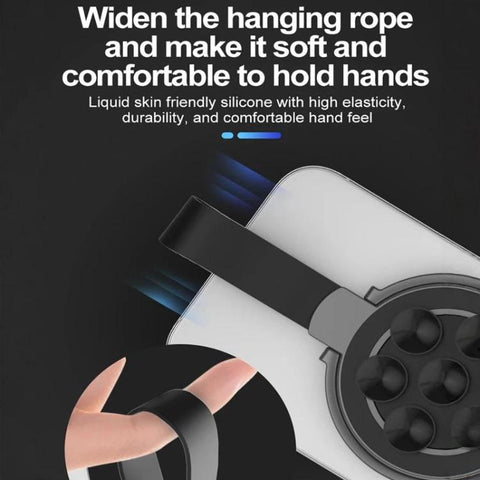 Magnetic Suction Cup Phone Ring Stand Strong Adhesion Phone Grip, Graphite, Silver