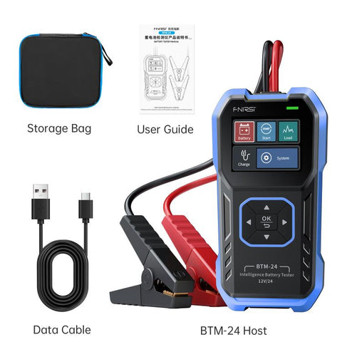 FNIRSI 12V/24V Automotive Battery Voltage And Capacity Tester, BTM-24
