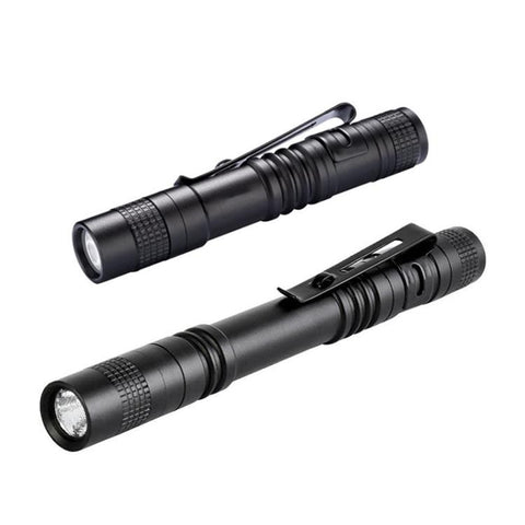 Portable Mini Flashlight Outdoor Waterproof Handheld LED Flashlight, 1 Battery White Light, 2 Battery White Light, 1 Battery Purple Light, 2 Battery Purple Light, 1 Battery Red Light, 2 Battery Red Light