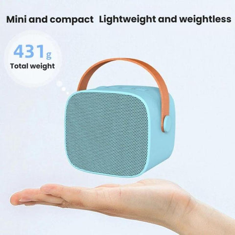 Portable Bluetooth Speaker With Detachable Microphone Kids Family Karaoke Set, Sky Blue Dual Mic, Pink Dual Mic, White Dual Mic, Sky Blue Single Mic, Pink Single Mic, White Single Mic