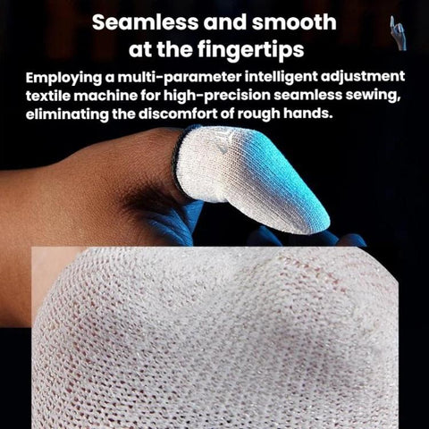 Shezi 2pairs E-Sports Gaming Finger Cots Breathable Sweat-Proof Anti-Slip Finger Sleeves, SZ-S03 Red, SZ-S03 Blue, SZ-S03 Black, K02