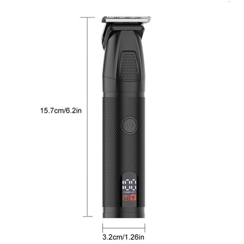 YJ-101 6 In 1 Multifunctional Digital Display Electric Hair Clipper IPX6 Waterproof Nose & Armpit Hair Trimmer