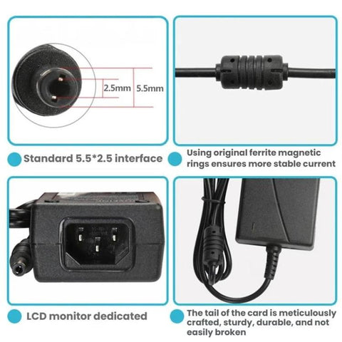 DAJING ADP-60D24 Label Printer Power Adapter 24V 2.5A, 3 Pin, 5.5x2.5mm