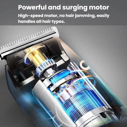 5 In 1 Multifunctional Rechargeable Hair Clipper With Digital Display IPX6 Waterproof Nose & Body Hair Trimmer