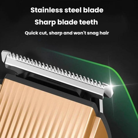 5 In 1 Multifunctional Rechargeable Hair Clipper With Digital Display IPX6 Waterproof Nose & Body Hair Trimmer